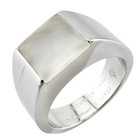Cartier Tank Ring, Size 10, 18K, Moonstone, Women's, CARTIER