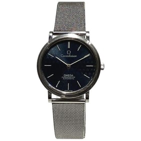 Omega Constellation 157.0001 Automatic Blue Dial Watch Men's Wristwatch