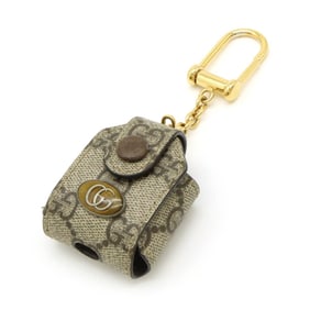 GUCCI Ophidia GG Supreme AirPods Case Airpods Earphone PVC Beige Key Included 596720