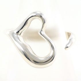 Tiffany Heart Silver Ring Total weight approx. 4.4g