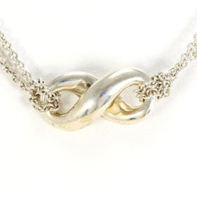 Tiffany Infinity Silver Necklace Box Total weight approx. 7.9g 40cm