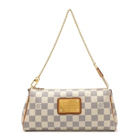 LOUIS VUITTON Damier Azur Eva Pouch Chain Bag Shoulder Clutch N55214