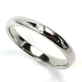 HARRY WINSTON Harry Winston Pt950 Platinum Round Wedding Diamond Ring WBDPRDBZ3MM-085 Size 17 5.7g