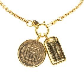 CHANEL 31 RUE CAMBON PARIS Chain Necklace Gold Plated Women's
