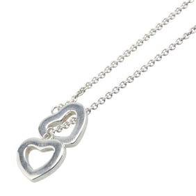 Tiffany Heart Link Lariat Pendant Necklace SV925 Silver Women's TIFFANY&Co.