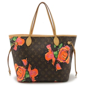 LOUIS VUITTON Louis Vuitton Monogram Rose Neverfull MM Tote Bag Shoulder Stephen Sprouse