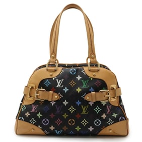 LOUIS VUITTON Louis Vuitton Monogram Multicolor Claudia Handbag Shoulder Bag Noir Black M40194