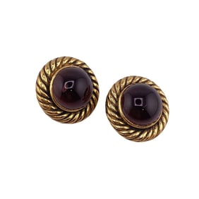 CHANEL Gripoa Earrings, Dangling, No Holes, Gold, Women's