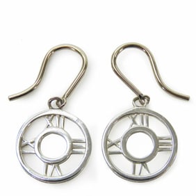 Tiffany earrings, Atlas Medallion, 925 silver, approx. 2.19g, silver hook accessory, women's,
