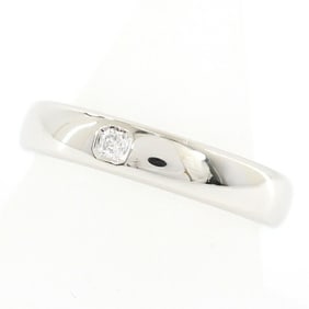 Tiffany Ring Forever Wedding Band 1P Diamond PT 950 Platinum #11.5 No. 11.5 4mm TIFFANY & Co.