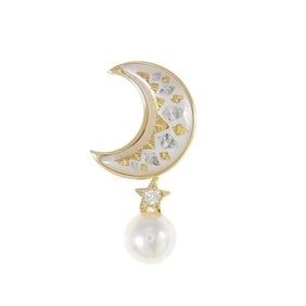 MIKIMOTO Color Stone Brooch