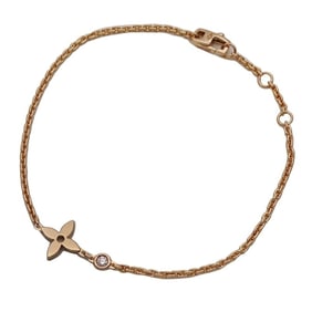 Louis Vuitton LOUIS VUITTON Bracelet for Women 750PG 1P Diamond Monogram Idylle Pink Gold Q95245