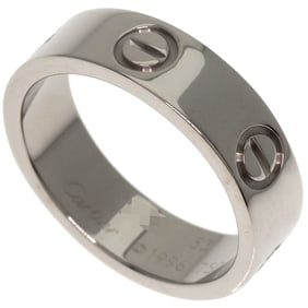 Cartier Love Ring #53 18K White Gold Women's CARTIER