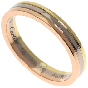 Cartier Three Color #56 Ring 18K Yellow Gold 18KWG 18KPG Women's CARTIER