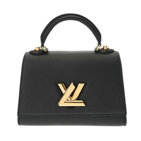 LOUIS VUITTON Louis Vuitton Twist One Handle PM Noir M57093 Women's Taurillon Leather Handbag
