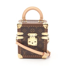 Louis Vuitton LOUIS VUITTON Camera Box Monogram Handbag Bag Coated Canvas Leather Women's Brown