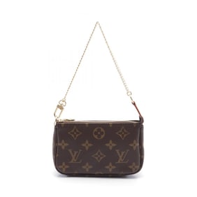 Louis Vuitton LOUIS VUITTON Pochette Accessoires Handbag Bag Coated Canvas Leather Monogram Women's