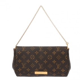 LOUIS VUITTON Louis Vuitton Monogram Favorite MM Brown M40718 Women's Canvas Shoulder Bag