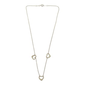 TIFFANY&Co. Tiffany Necklace 3 Row Heart ACCESSORY Silver AG925 Mikunigaoka Store IT51A8N9ZTW8