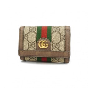Gucci Ophidia Tri-fold Wallet 644334 Brown Women's