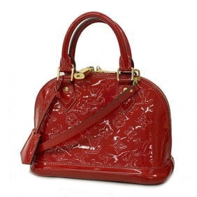 Louis Vuitton Handbag Vernis Alma BB M90174 Cerise Ladies