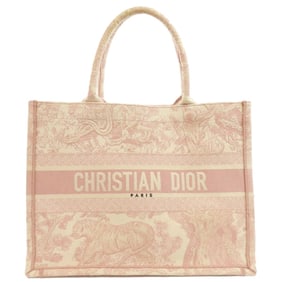 Christian Dior Book Tote Bag Canvas Women's CHRISTIAN DIOR
