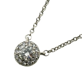 Tiffany Necklace Solest Pt950 Platinum Diamond Ladies