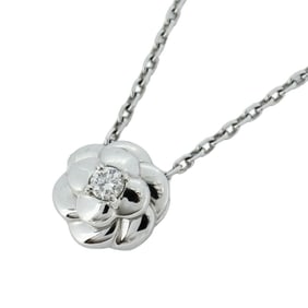 Chanel Necklace Coco Mark Gripoa Circle GP Plated Color Stone Gold Red Ladies