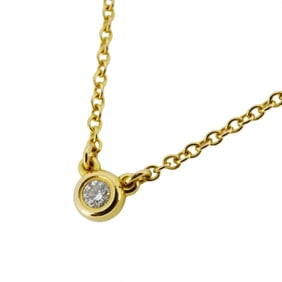 Tiffany Necklace by the Yard 1PD K18YG Yellow Gold Diamond Ladies