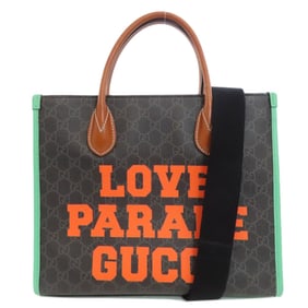 GUCCI 680956 LOVE PARADE GG Handbag Coated Canvas Women's