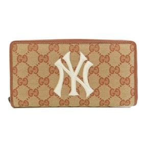 Gucci 547791 NY Yankees collaboration GG long wallet canvas ladies GUCCI