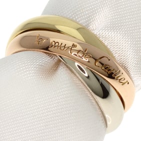 Cartier Trinity #52 Ring, K18 Yellow Gold, K18WG, K18PG, Women's, CARTIER
