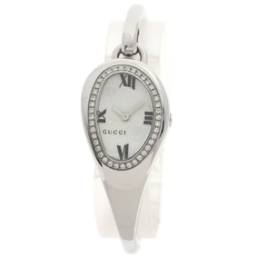 Gucci 103 Horsebit Bezel Diamond Watch Stainless Steel SS Ladies GUCCI