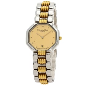 Christian Dior D48-203-1 Swing Octagon Watch Stainless Steel SSxGP Women's CHRISTIAN DIOR