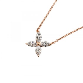 Tiffany Necklace Victoria K18PG Pink Gold Diamond Ladies