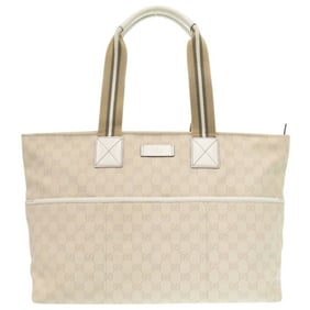 Gucci Sherry Line 155524 GG Canvas White Tote Bag 1556GUCCI