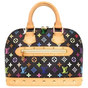 Louis Vuitton Alma PM Monogram Multicolor Noir M40444 Handbag Black LV 0231 LOUIS VUITTON