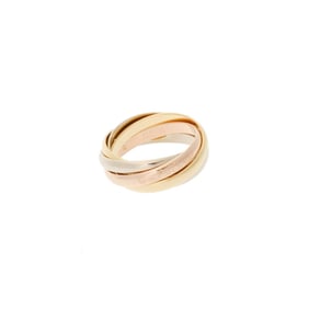 CARTIER Trinity Ring 5 Row Three Color #50 Size 13 Women's K18YG/WG/PG