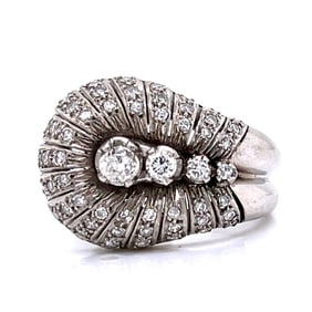 Art Deco Platinum Diamond Ring