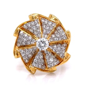 18K Yellow Gold 1.05 Ct. Diamond Ring