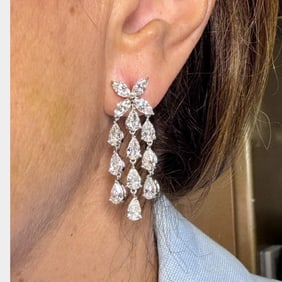 DANIEL K. Diamond Chandelier Earrings