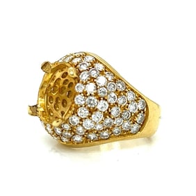 18K Yellow Gold Diamond Mounting
