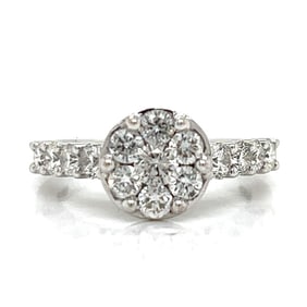 14K White Gold 1.00 Ct. Diamond Ring