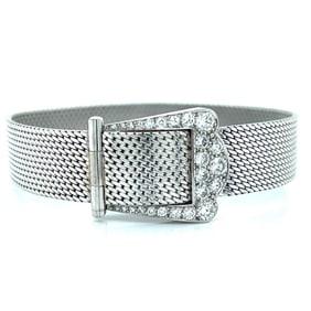 Jaeger LeCoultre 18K White Gold Turler Ladies Diamond Cocktail Watch