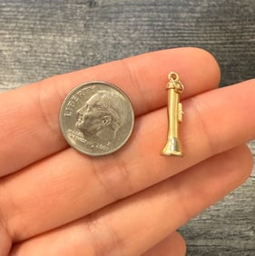 Vintage 14K Gold Flashlight Charm