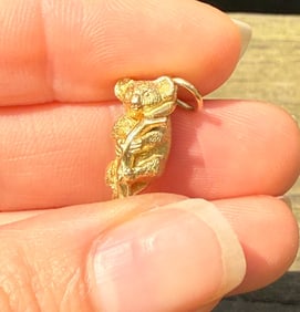 Vintage 9K Gold Koala Charm