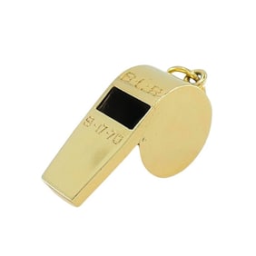 Vintage Tiffany & Co. Whistle Pendant 14k Gold