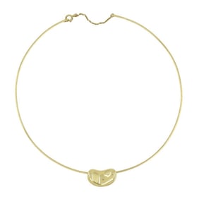 Vintage Elsa Peretti Tiffany & Co. 18k Gold Bean Wire Necklace