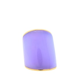 Vhernier 18k Gold Violet Chalcedony Statement Ring