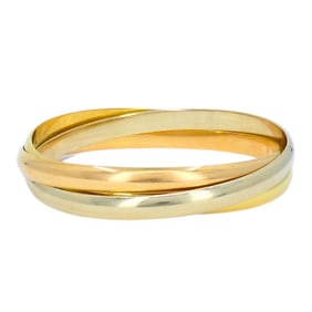 Cartier Trinity Bracelet 18k Yellow White Rose Gold Estate Jewelry